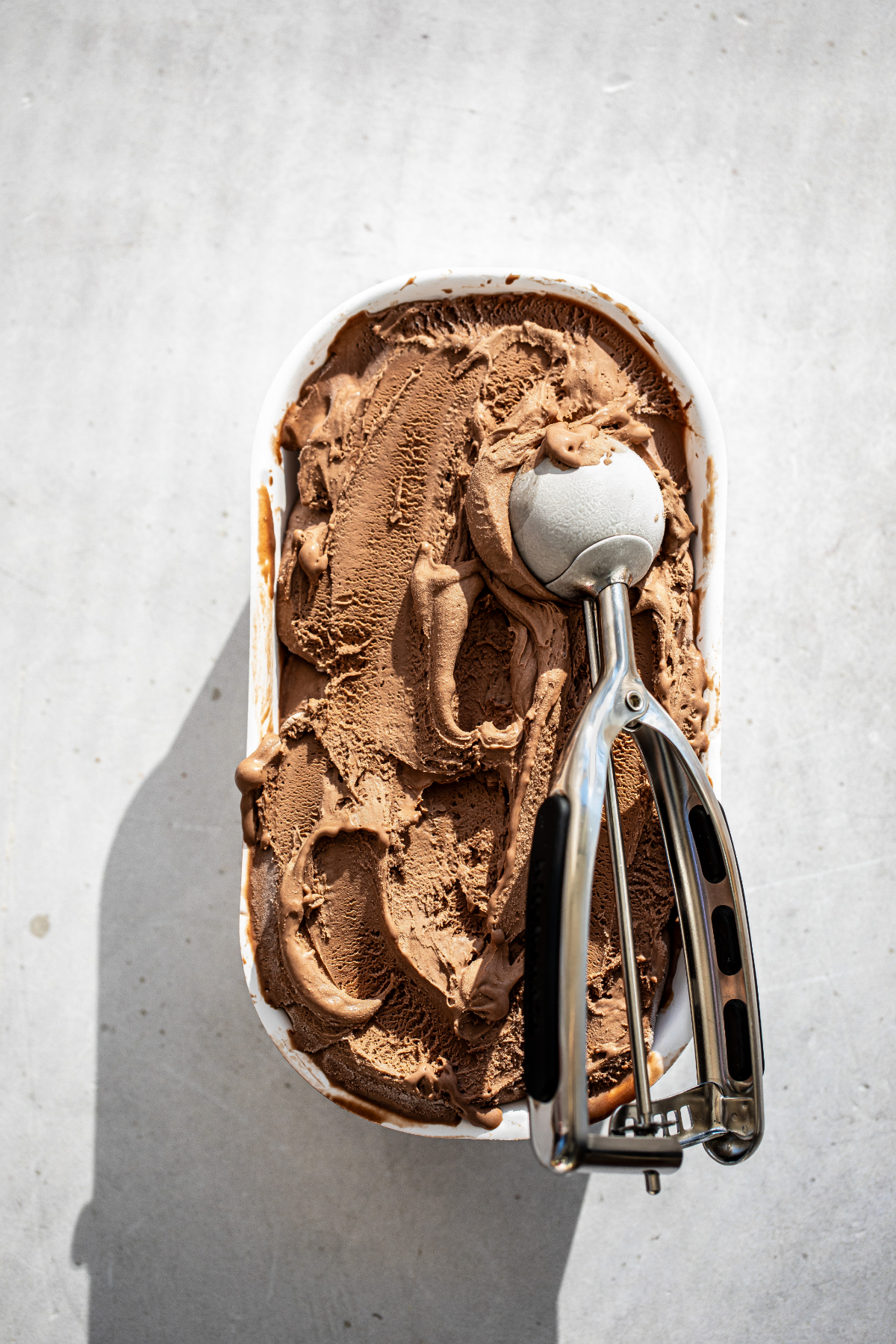 gelato alla Nutella cremoso appena mantecato con gelatiera Kitchenaid